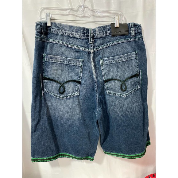 Vintage Koman Jeans Shorts Mens 38 Loose Baggy 90s Hip Hop - Picture 10 of 12